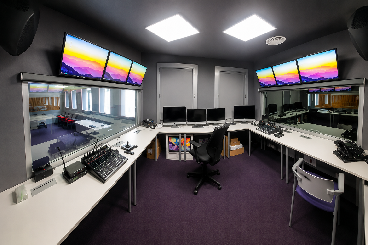 Hospital Virtual Valdecilla equipamiento audiovisual